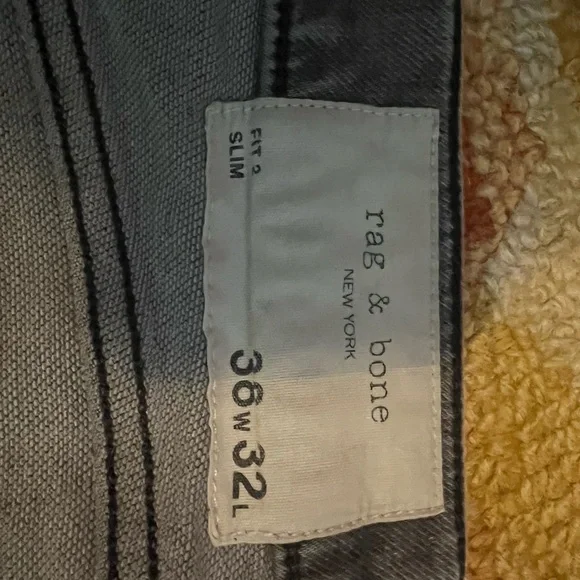 Rag & Bone Gray Slim Jeans Versatile Style Size 36/32